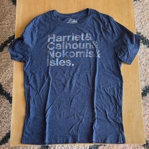 Minneapolis Lakes Distressed Navy Graphic T-Shirt